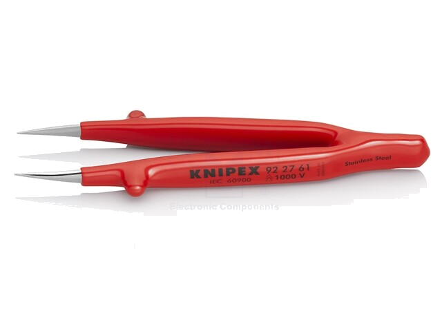 Pincet; 125mm; De vorm van de punt: scherp; geïsoleerd Pincet; 125mm; De vorm van de punt: scherp; geïsoleerd